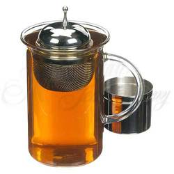 California Floating Infuser with Drip Bowl - 18/8 Grade Stainless Steel